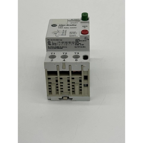 Allen-Bradley 140-MN-1000‎ SER D Motor Starter 140-A10 SER C - Picture 7 of 9